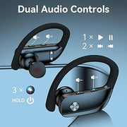 bmani Sport Earphones – 48 Hours Battery, Secure Fit, Built-in Mic
