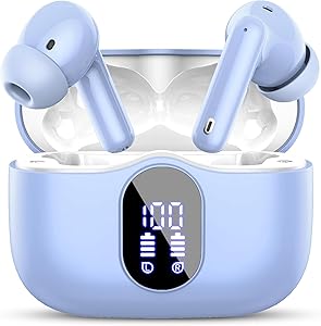 In-Ear Bluetooth 5.4 Earbuds – Long Battery, Mic, Waterproof for Workout