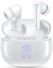 Wireless Earbuds – IP7 Waterproof, LED Case, Deep Bass for Active Use
