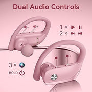 bmani Sport Earphones – 48 Hours Battery, Secure Fit, Built-in Mic