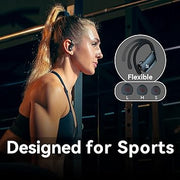 bmani Sport Earphones – 48 Hours Battery, Secure Fit, Built-in Mic