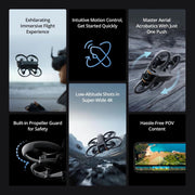 DJI Avata 2 – Fly More Combo with 4K POV Camera & 1 Battery – Black